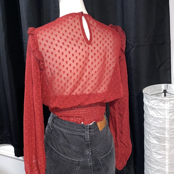 Mesh polka dot top - Picture 2 of 3